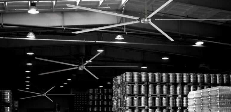 industrial HVLS ceiling fan size guide for manufacturers